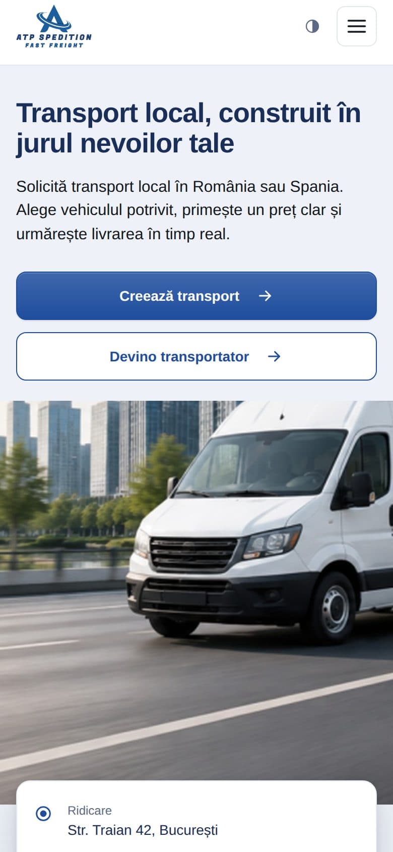 ATP Spedition, Platformă de logistică